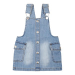 Levi'S Salopette Tinta Unita con Tasconi per Neonata 1EM257 AZZURRO LEVI'S 