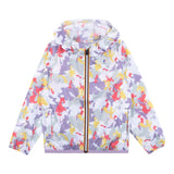 K-Way Giubbino Stampa Fantasia con Cappuccio per Bambina K6115BW BIANCO K-WAY 