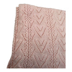 Wedoble Coperta Tinta Unita con Trafori per Neonata V2502306A ROSA WEDOBLE 