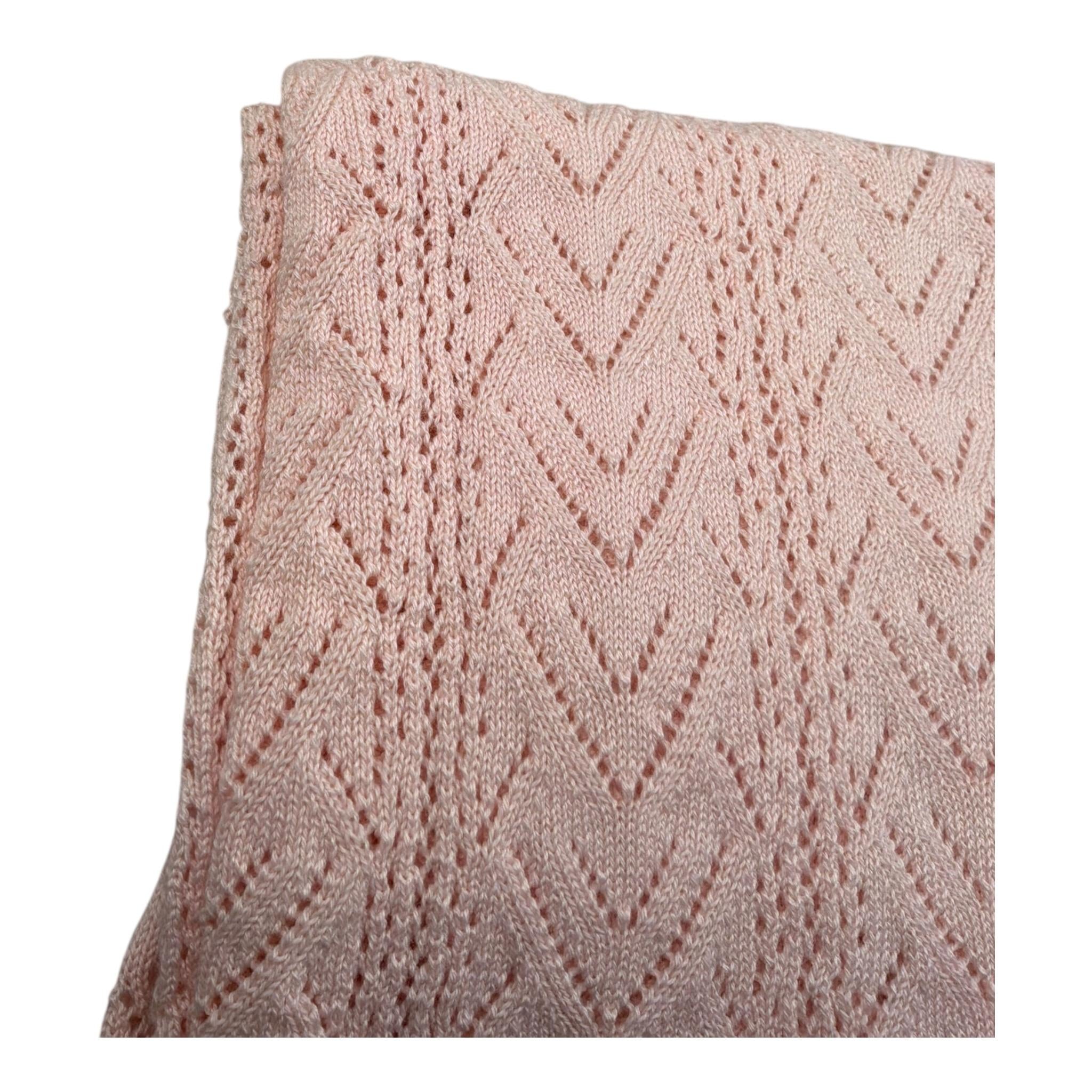 Wedoble Coperta Tinta Unita con Trafori per Neonata V2502306A ROSA WEDOBLE 