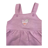 YATSI BABY salopette tinta unita con stampa Lilla per Neonata 24444600 LILLA YATSI BABY 