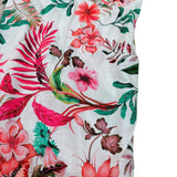 Kaos Tuta Intera Tinta Unita con Fantasia Fiori per Bambina DJJR BIANCO KAOS 
