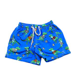 Saint Barth Costume Tinta Unita con Stampa per Bambino JEANSJEA BLU SAINT BARTH 