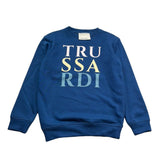 Trussardi Felpa Girocollo Tinta Unita con Stampa per Bambina TGP26016FE BLU TRUSSARDI 