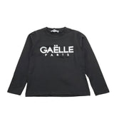 GAELLE shirt girocollo tinta unita con stampa Nero per Bambina 2741M00316X NERO GAELLE 