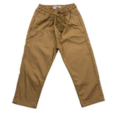 Manuel Ritz Plain Pants With Elastic Waist Camel For Newborn