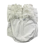 Nanan Solid Color White Tulle Sleeveless Romper For Baby Girl