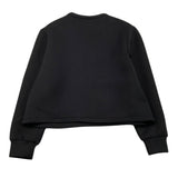 LIU JO felpa chiusa girocollo tinta unita con stampa  Nero per Bambina GF4161 NERO LIU JO 