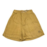 Scotch &amp; Soda Solid Color Elastic Waist Shorts Beige For Girls