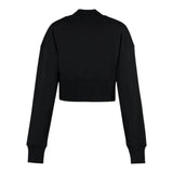Balmain Felpa Chiusa Mezzo Collo Tinta Unita con Logo per Bambina FHFHF NERO BALMAIN 