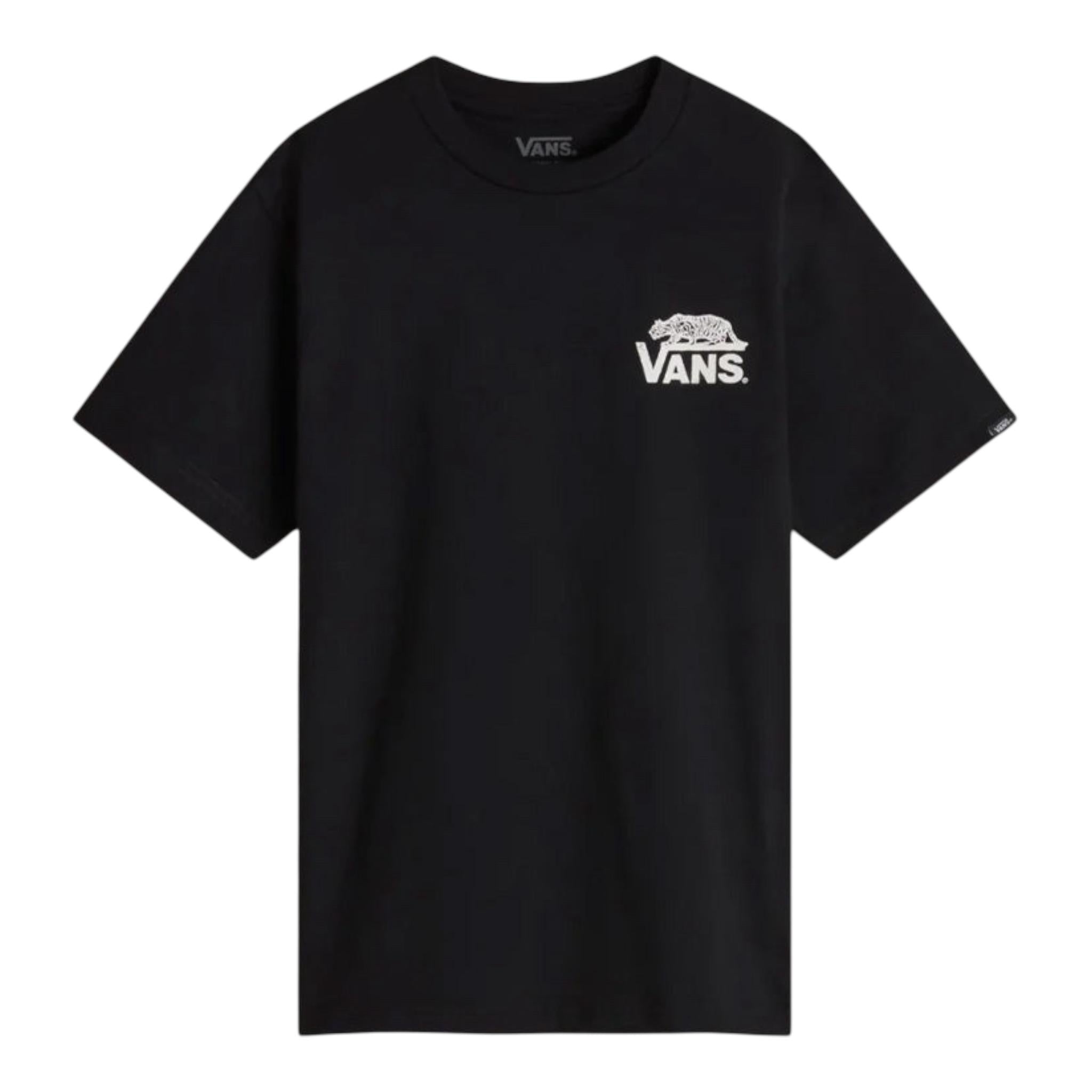 Vans T-Shirt Girocollo Tinta Unita con Stampa per Bambino VN000MK2BLK NERO VANS 