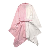 Gaelle Two-Tone White/Pink Long Sleeve Dress For Girls