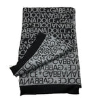 EMPORIO ARMANI sciarpa tinta unita con loghi Nero per Bambino LBKAD6H NERO EMPORIO ARMANI 