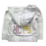 JOHN RICHMOND felpa con zip e cappuccio tinta unita con logo Bianco per Neonata RIA25086FE BIANCO JOHN RICHMOND 