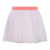 Billieblush Girls Solid Tulle Sequin Skirt White