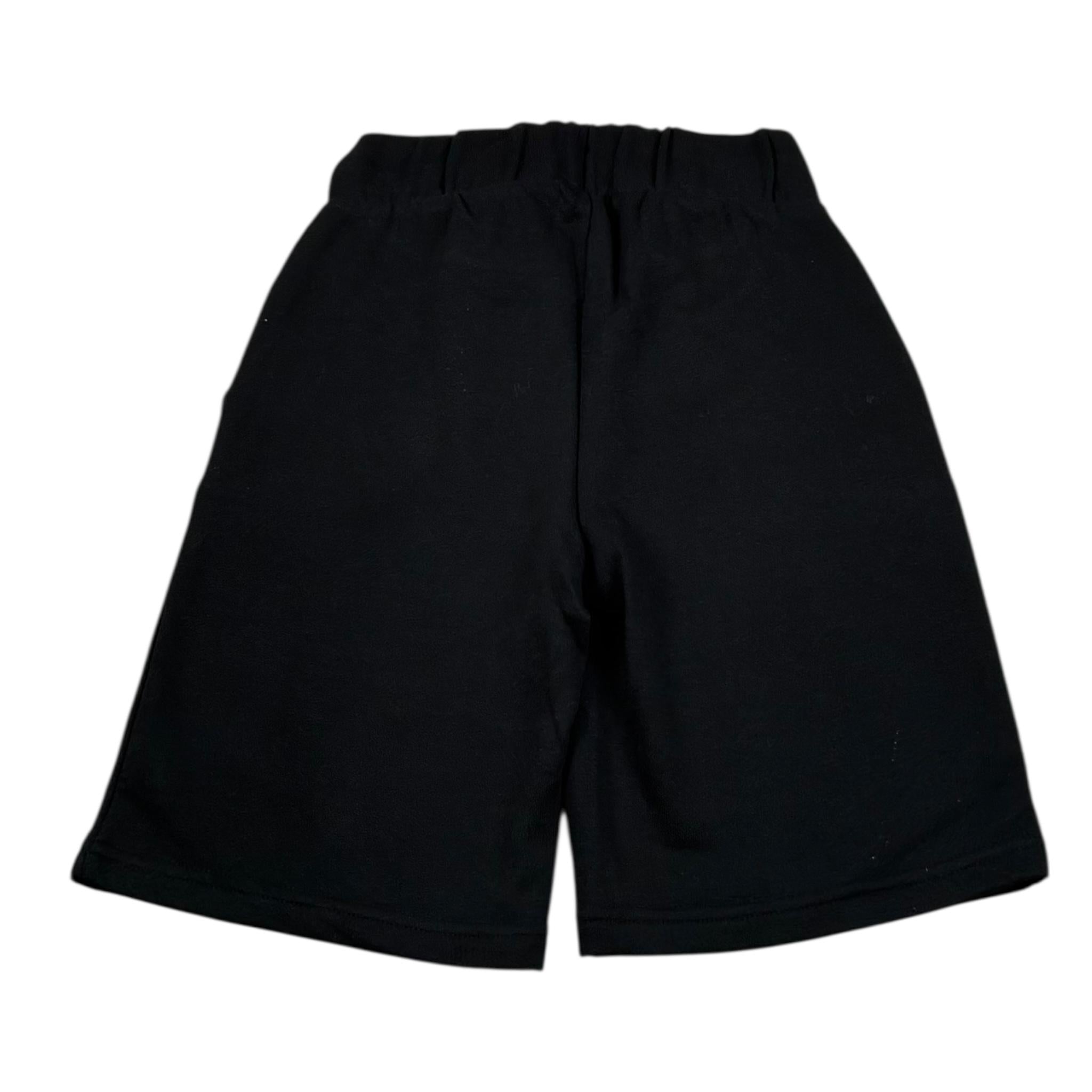 John Richmond Bermuda Tinta Unita con Elastico In Vita per Bambino RBP24006BE NERO JOHN RICHMOND 