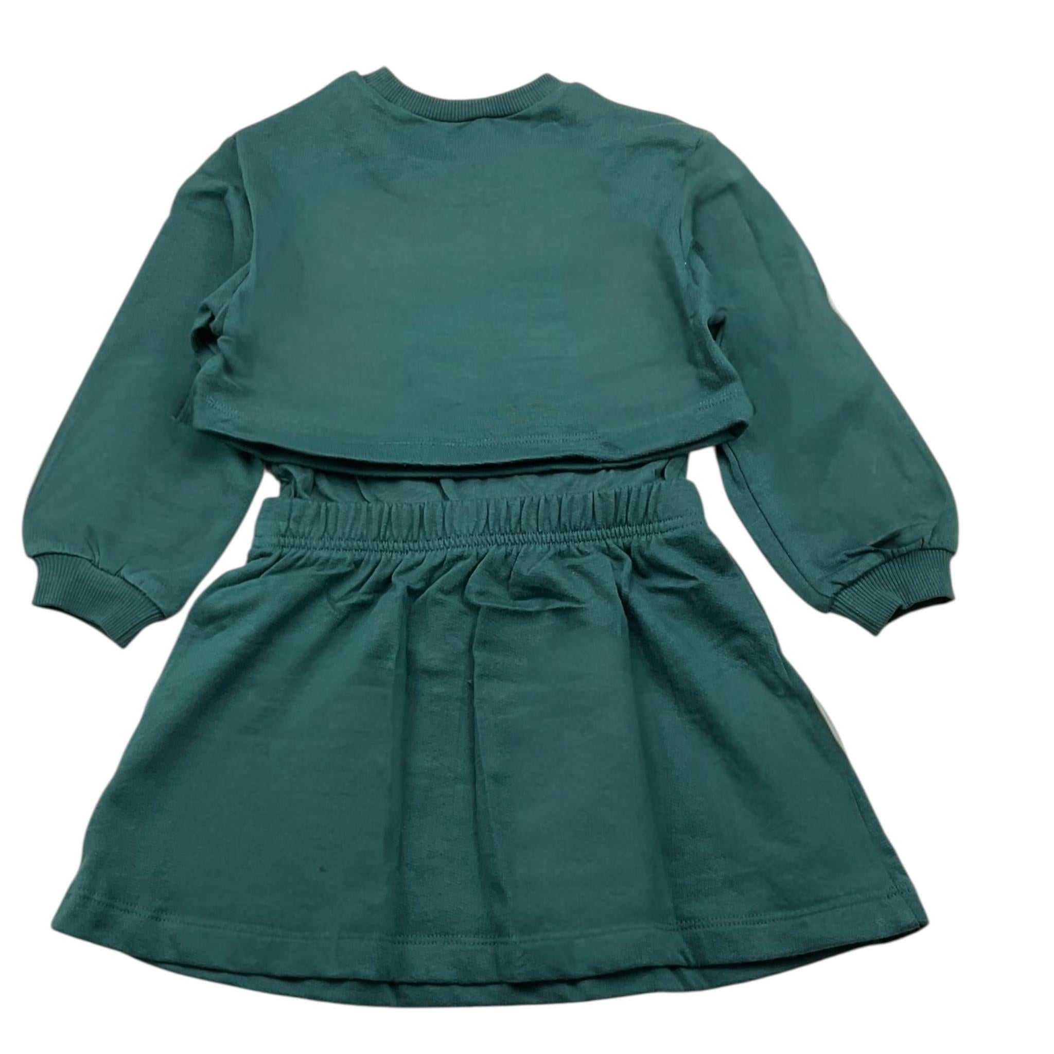 MAYORAL completo 2pz felpa-shorts tinta unita Verde per Neonata 4927X VERDE MAYORAL 