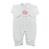 Le Coconne Tutina Tinta Unita con Ricami per Neonata LCN2124 PANNA LE COCONNE 