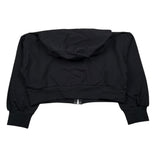 Imperial Felpa con Zip E Cappuccio Tinta Unita per Bambina LK08042G75 NERO IMPERIAL 
