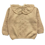 WEDOBLE maglia tinta unita con colletto  Beige per Neonata I2410301 BEIGE WEDOBLE 