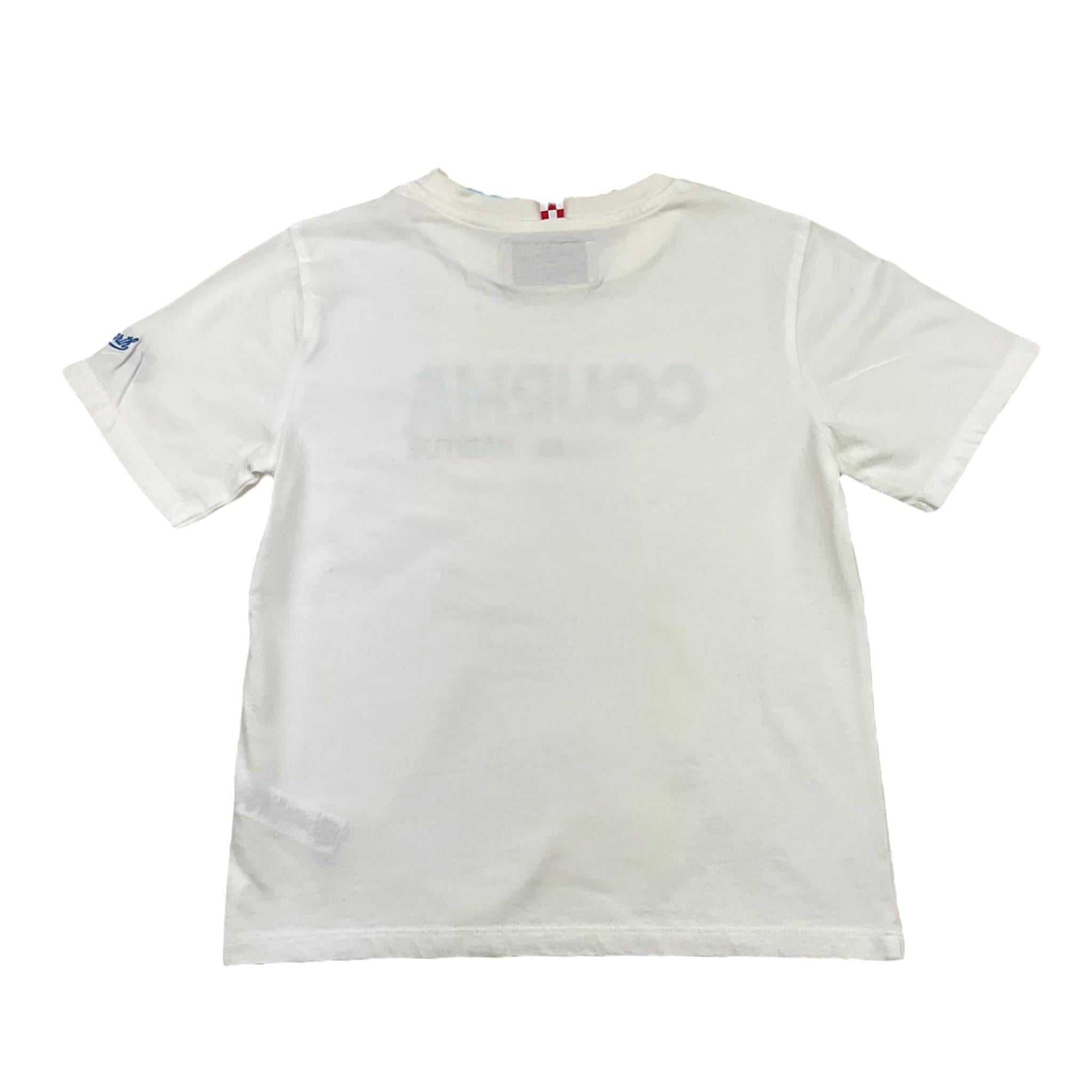 SAINT BARTH t-shirt girocollo tinta unita con stampa Bianco per Bambino COURMA BIANCO SAINT BARTH 