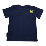 Cesare Paciotti T-Shirt Gitocollo Tinta Unita con Stampa per Neonato TSP1113 BLU CESARE PACIOTTI 