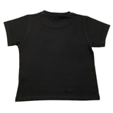 Vicolo T-Shirt Crew Neck Solid Color With Contrast Print Black For Girls