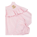 Moschino Abito Tinta Unita Set con Coulotte per Neonata MDV0C3 ROSA MOSCHINO 