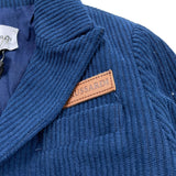 TRUSSARDI giacca tinta unita a costine Blu per Neonato TIA24072GC BLU TRUSSARDI 