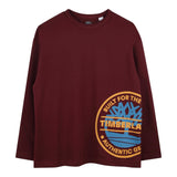 TIMBERLAND shirt girocollo tinta unita con logo Bordeaux per Bambino T60302 BORDEAUX TIMBERLAND 