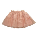 Name.It Solid Color Skirt With Elastic Waist And Pink Tulle For Baby Girl
