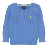 Ralph Lauren Maglia Girocollo Tinta Unita con Logo per Bambino 323702674016 AZZURRO RALPH LAUREN 