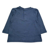 Guess Shirt Girocollo Tinta Unita con Logo per Neonato N5RI17K8HM4X PETROLIO GUESS 