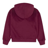 LEVI'S felpa chiusa con cappuccio tinta unita cn logo Bordeaux per Bambina 4EJ170 BRDEAUX LEVI'S 
