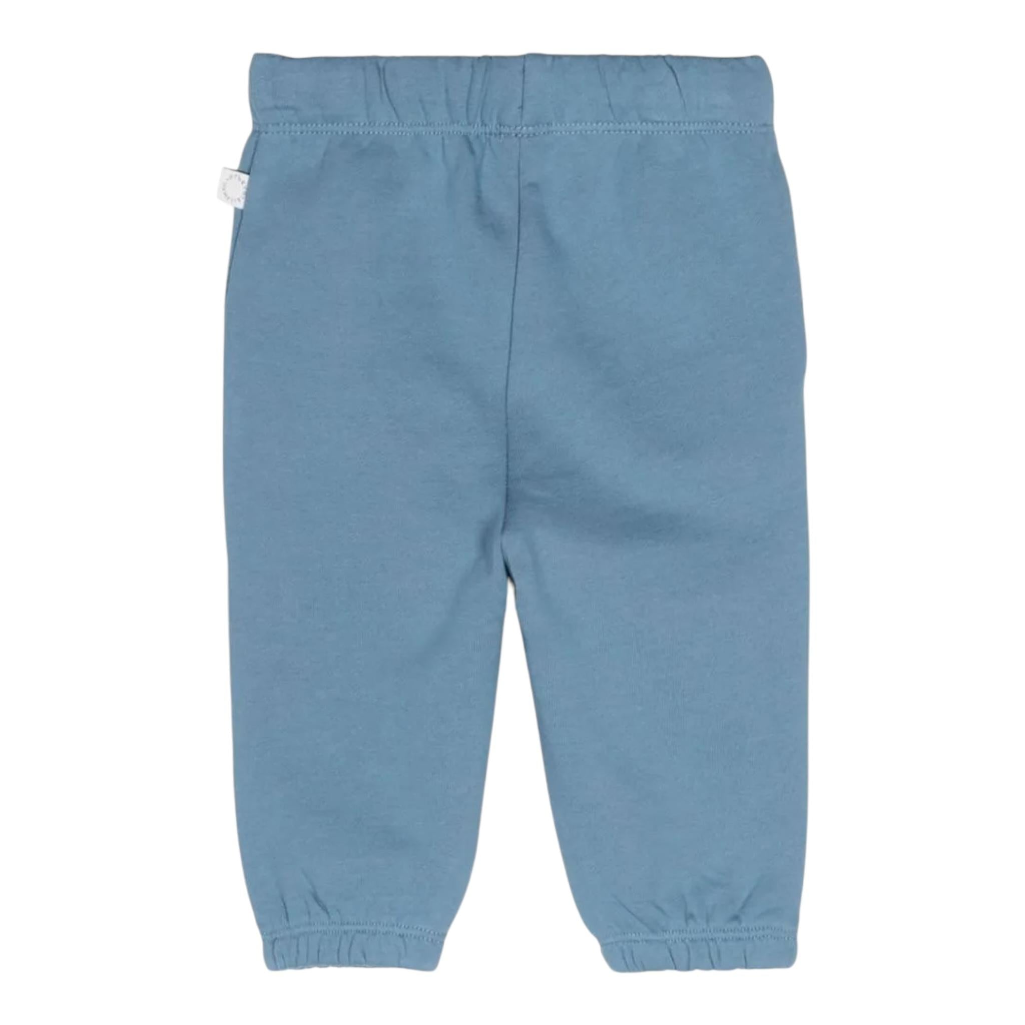 STELLA McCARTNEY pantalone tuta tinta unita con stampe in contrasto Blu per Neonato TV6520 BLU STELLA McCARTNEY 