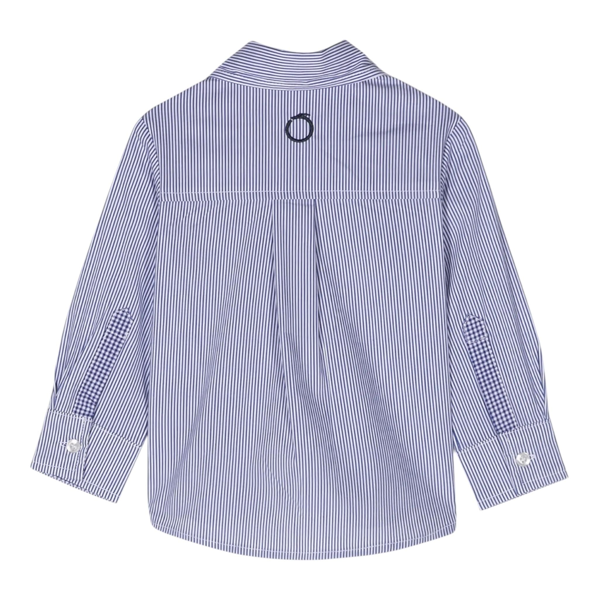 TRUSSARDI camicia manica lunga fantasia  a righe Bianco/azzuro per Neonato TIA24171CAN BIANCO/AZZURRO TRUSSARDI 