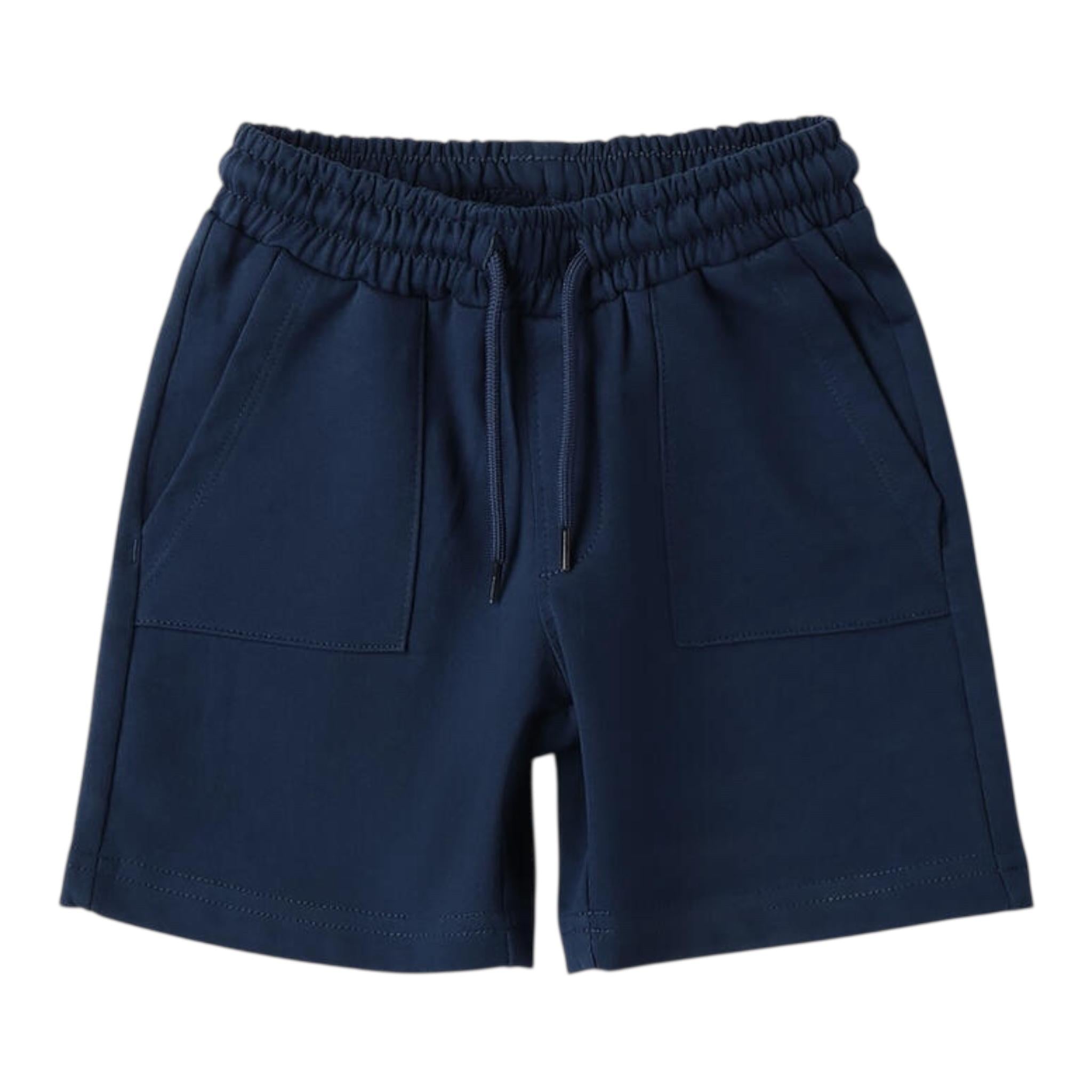 Sarabanda Bermuda Tinta Unita con Elastico In Vita per Bambino 0B155 BLU SARABANDA 