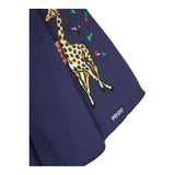 Kenzo Blue Printed Solid Color Skirt For Girls