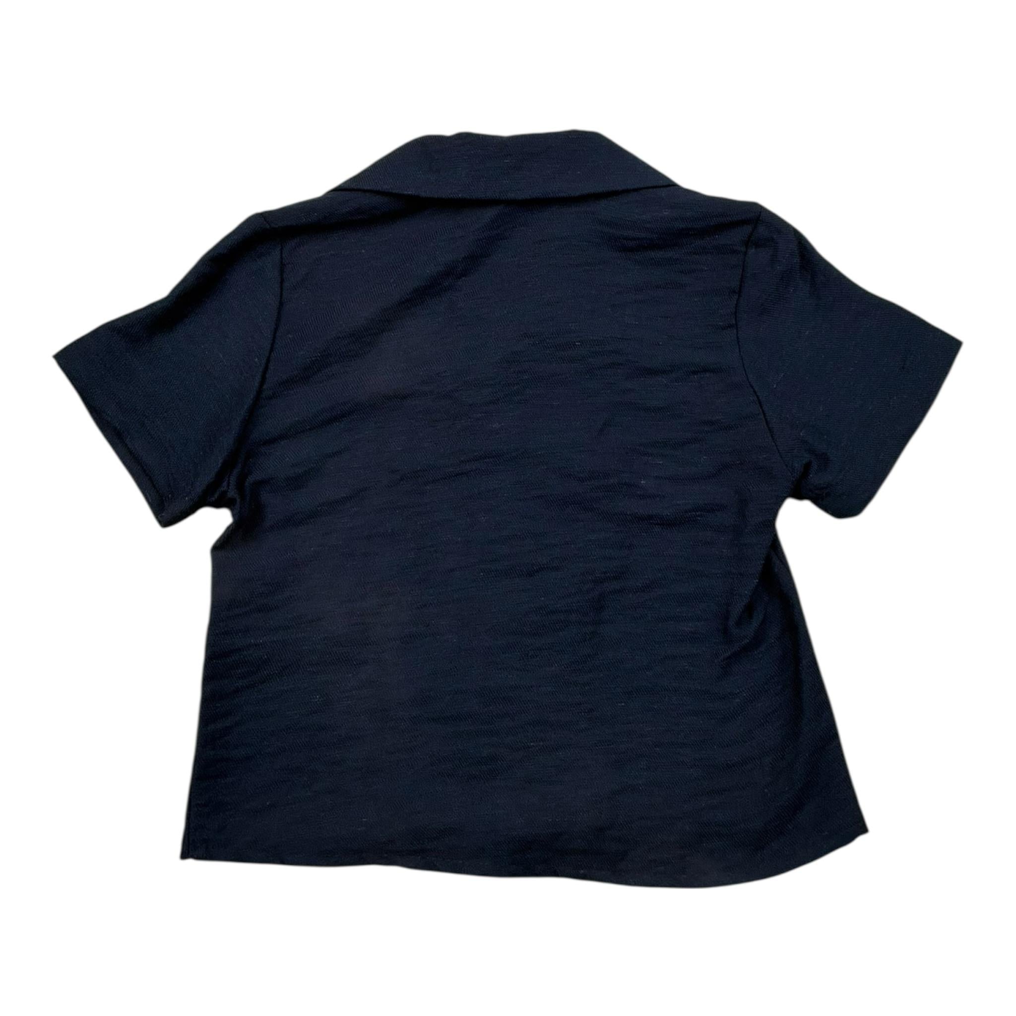 Never Too Camicia Mezza Manica tinta unita Blu per Neonato NT2428N BLU NEVER TOO 