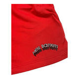 Neil Barrett Solid Color Tracksuit Bermuda Shorts With Elastic Waist Red For Boys