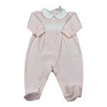 Lalalu' Tutina Tinta Unita con Colletto per Neonata TJL010P ROSA LALALU' 