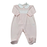 Lalalu' Tutina Tinta Unita con Colletto per Neonata TJL010P ROSA LALALU' 