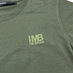 I'M BRIAN t-shirt girocollo tinta unita con logo Verde per Neonato TS3142JX VERDE I'M BRIAN 