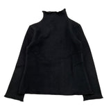 PICCOLA LUDO maglia tinta unita collo alto Nero per Neonata BS9WB064N NERO PICCOLA LUDO 