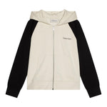 Calvin Klein Felpa Bicolore con Cappuccio E Logo per Bambino B02378K PANNA CALVIN KLEIN 