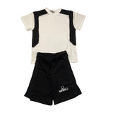 Minimum Complete 2 Piece T-Shirt-Bermuda Two-Tone White/Black For Child