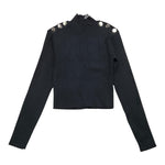 MET giubbino tinta unita con zip Nero per Bambina ME536X NERO MET 