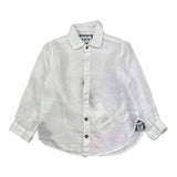 Berna Plain Button Down Shirt White For Boys