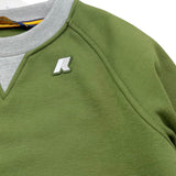 K-WAY felpa bicolore girocollo con logo Verde per Bambino K2131RWX VERDE K-WAY 