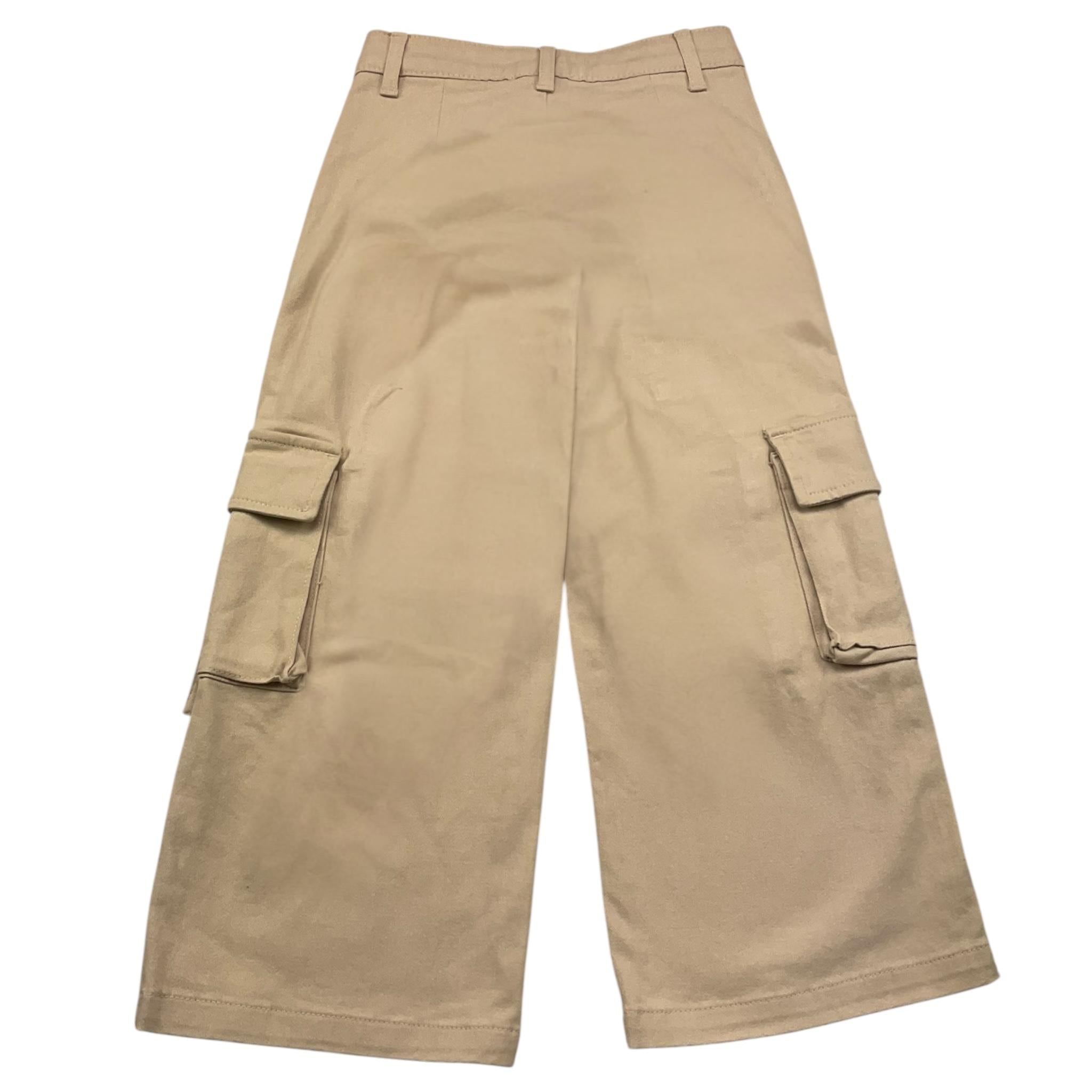 PLEASE pantalone tinta unita modello palazz Beige per Bambina PHV5132G66 BEIGE PLEASE 